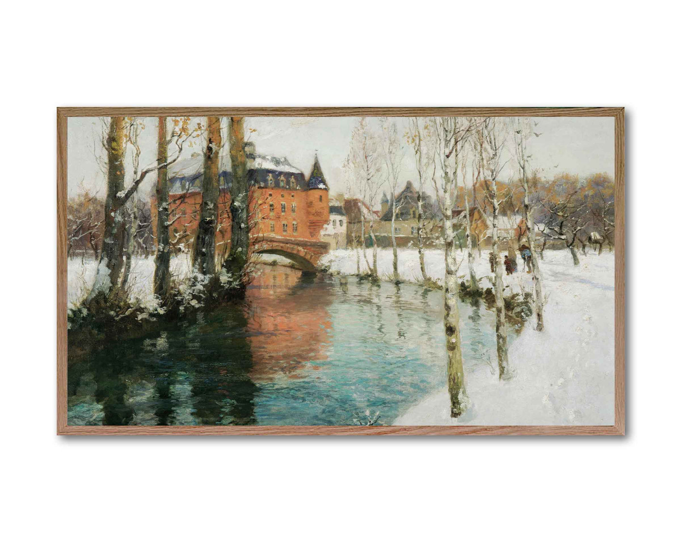 FRAME TV ART | Snowy Chateau