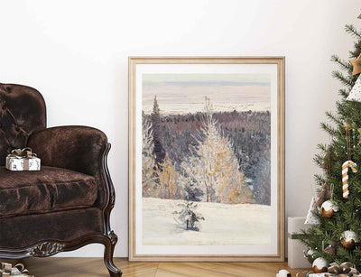 Snowy Landscape Vertical Print