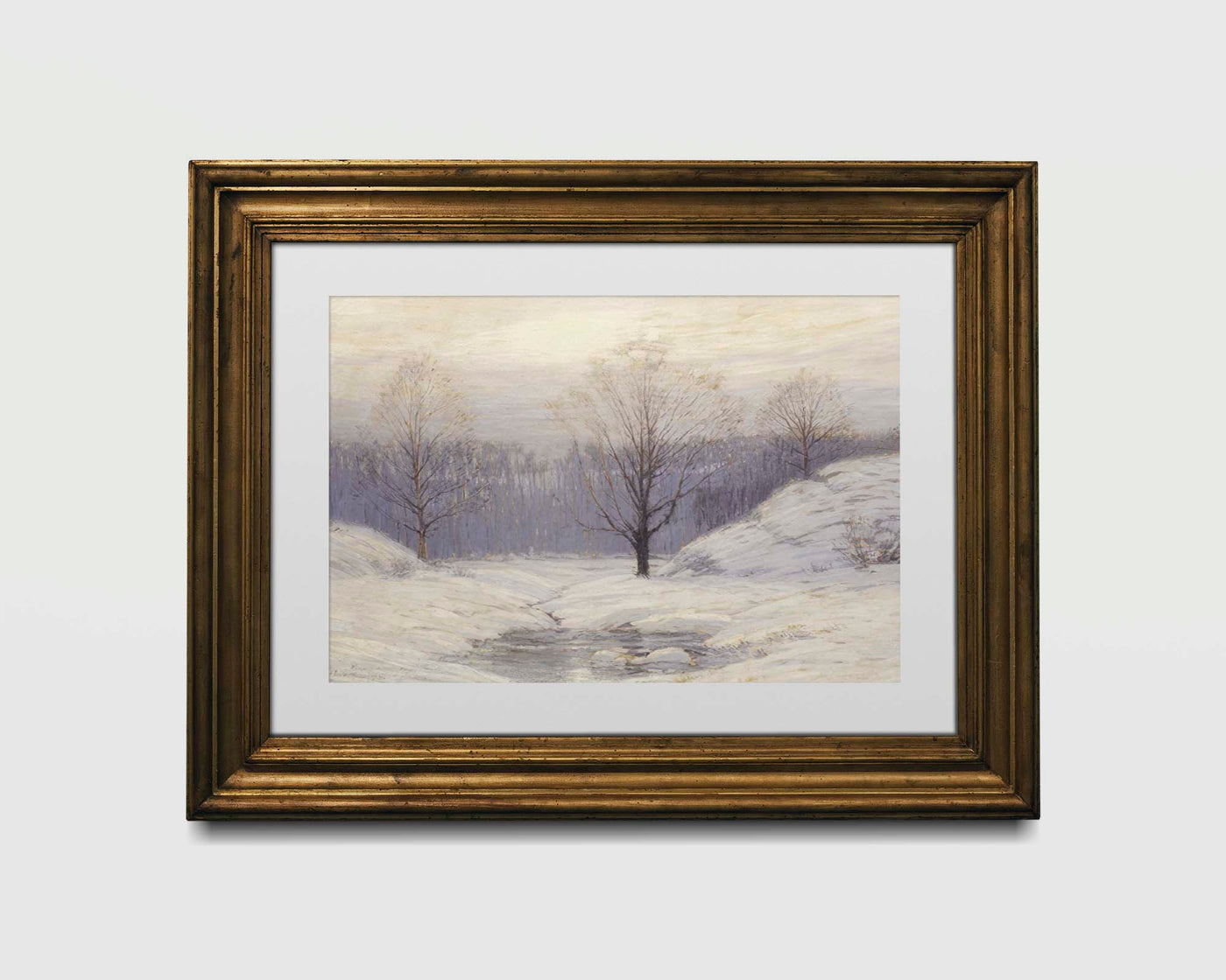 Snowy Tree Landscape Print