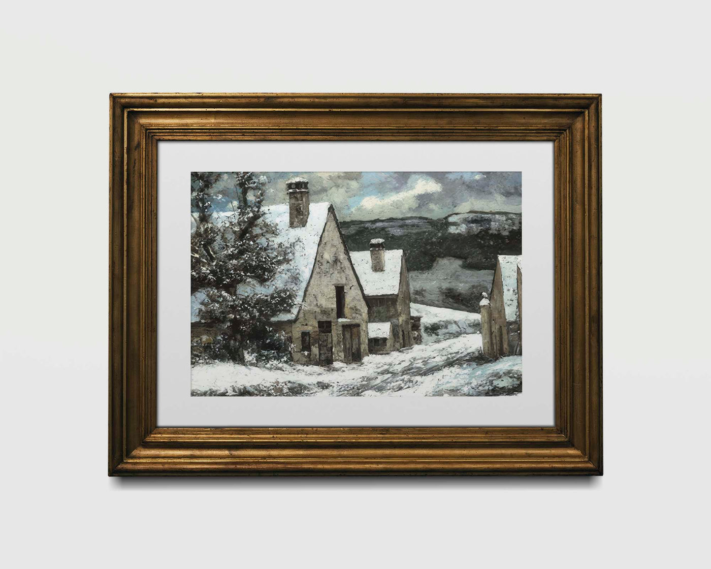 Snowy Village Print