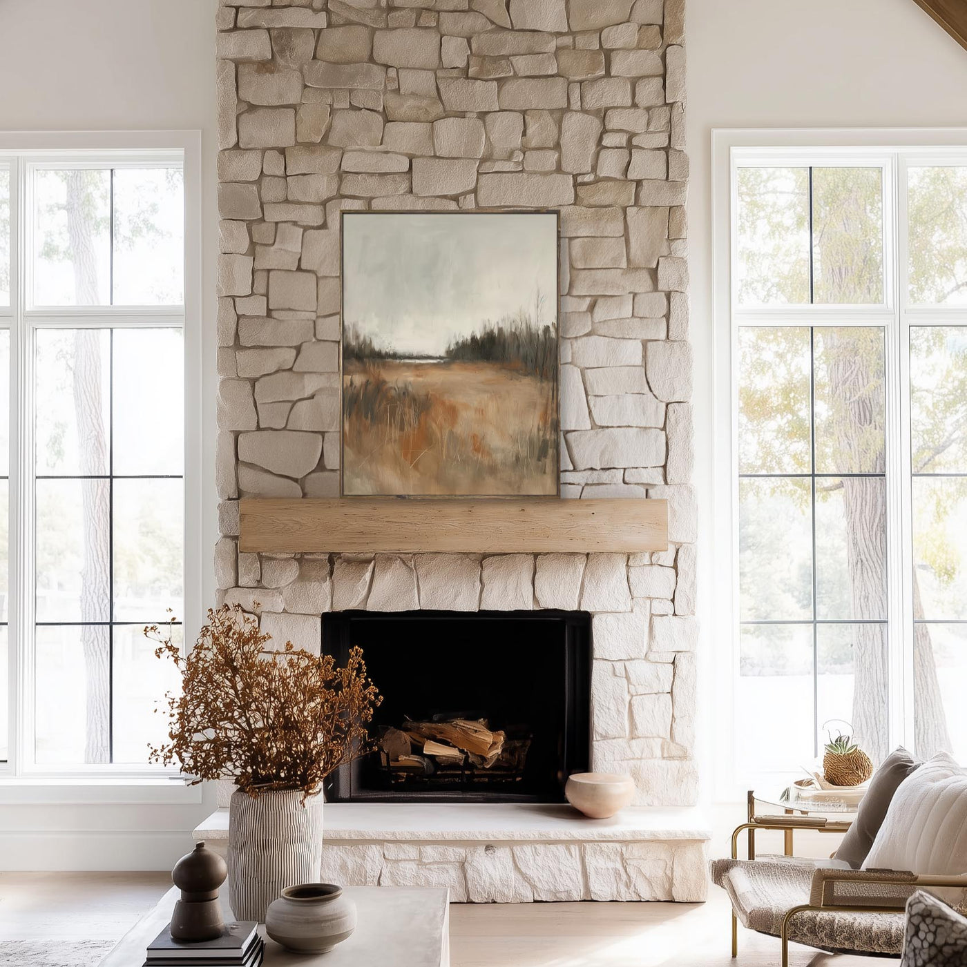 Inspirational Fall Art in Framed Canvas