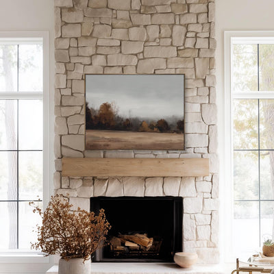 Moody Autumn Landscape Canvas Art - "Softly October"