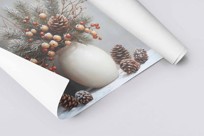 Still Life Christmas Vase