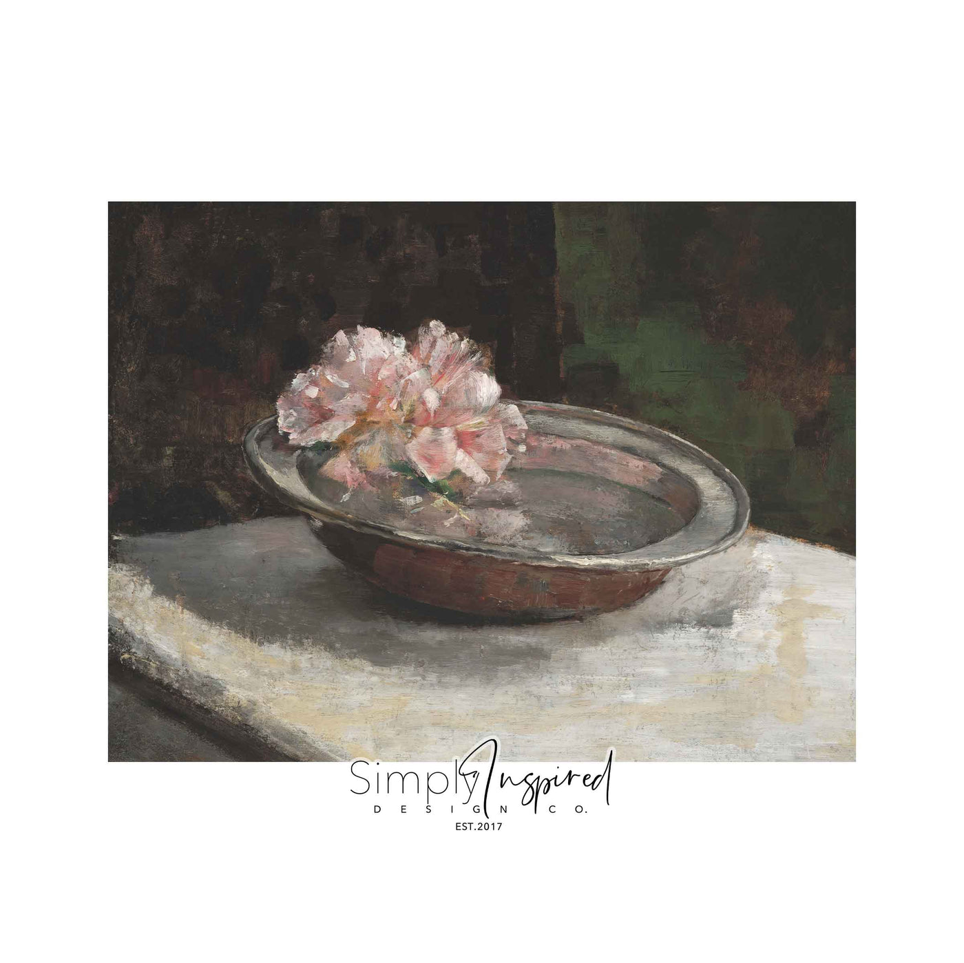 Still Life Flower Bowl Print