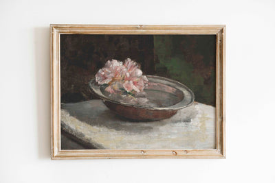 Still Life Flower Bowl Print
