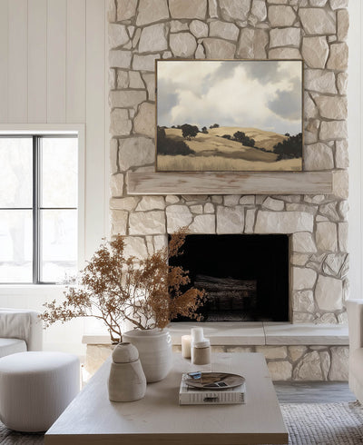 Neutral Landscape Canvas Art - "Stillness Beyond"