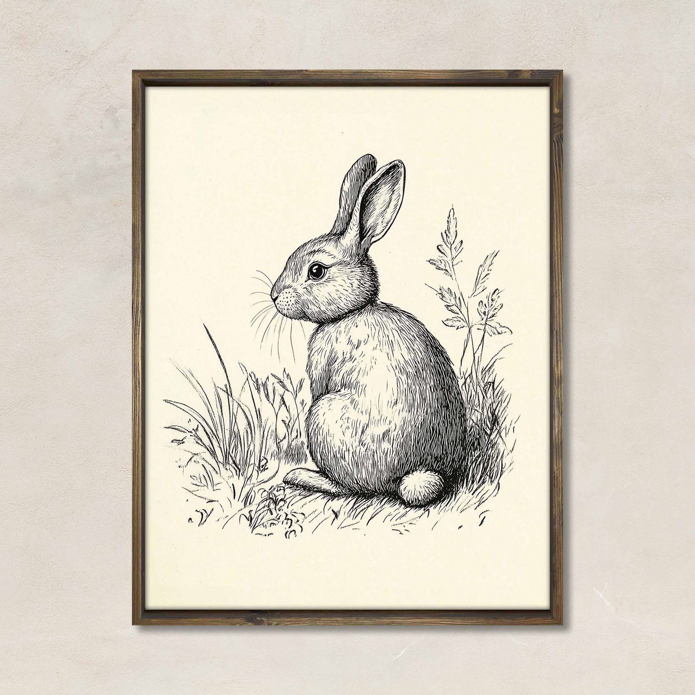 Vintage Rabbit Sketch