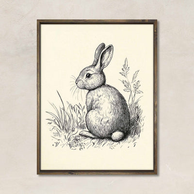 Vintage Rabbit Sketch