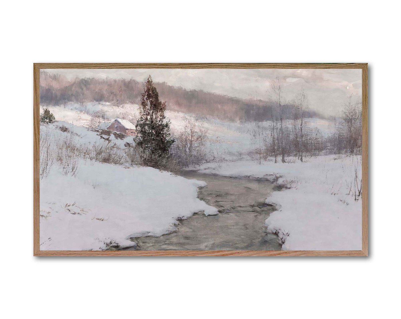 FRAME TV ART | Vintage Snow Landscape