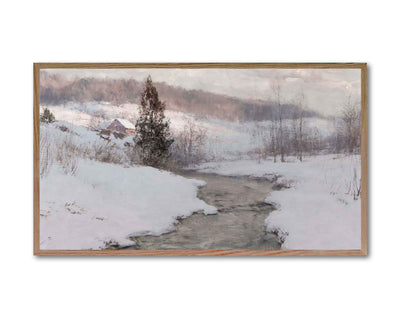 Vintage Snow Landscape - DIGITAL