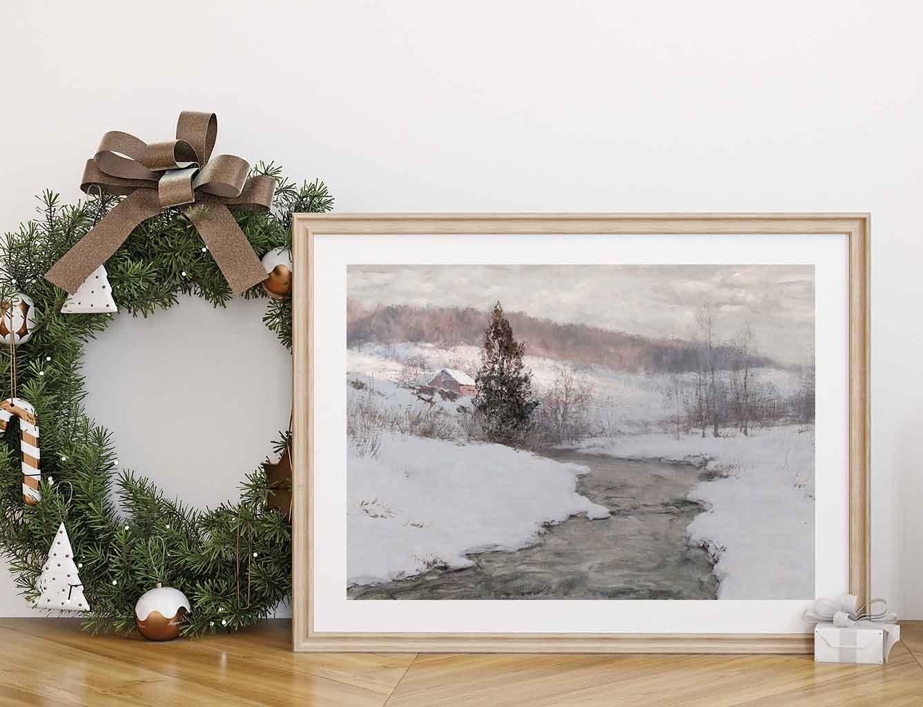 Vintage Snow Landscape