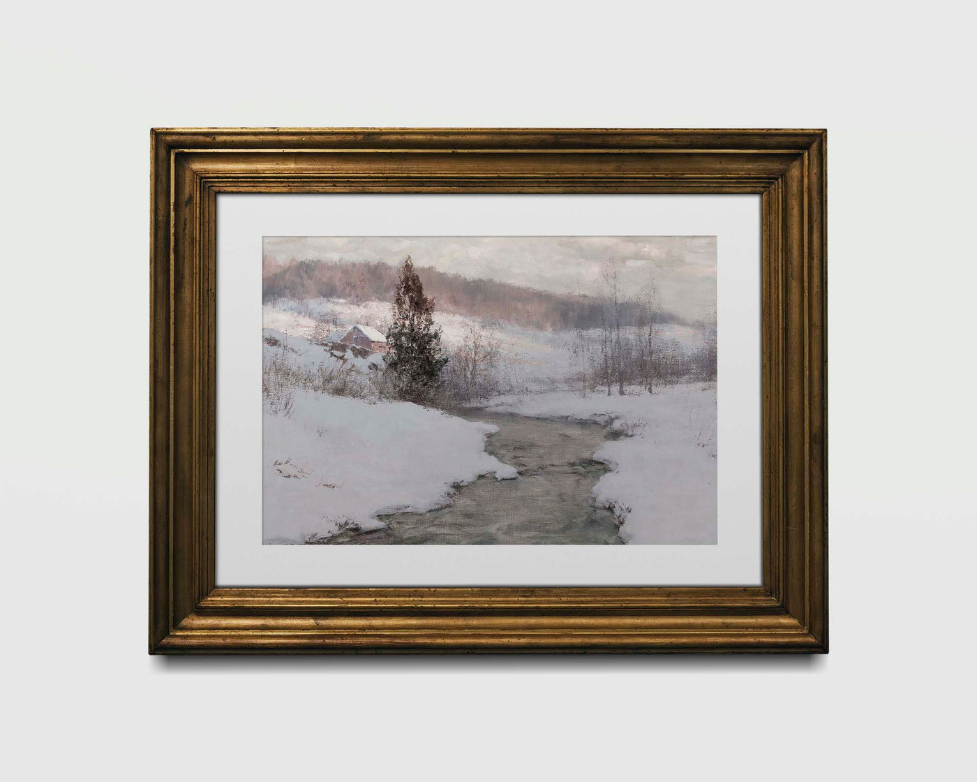 Vintage Snow Landscape