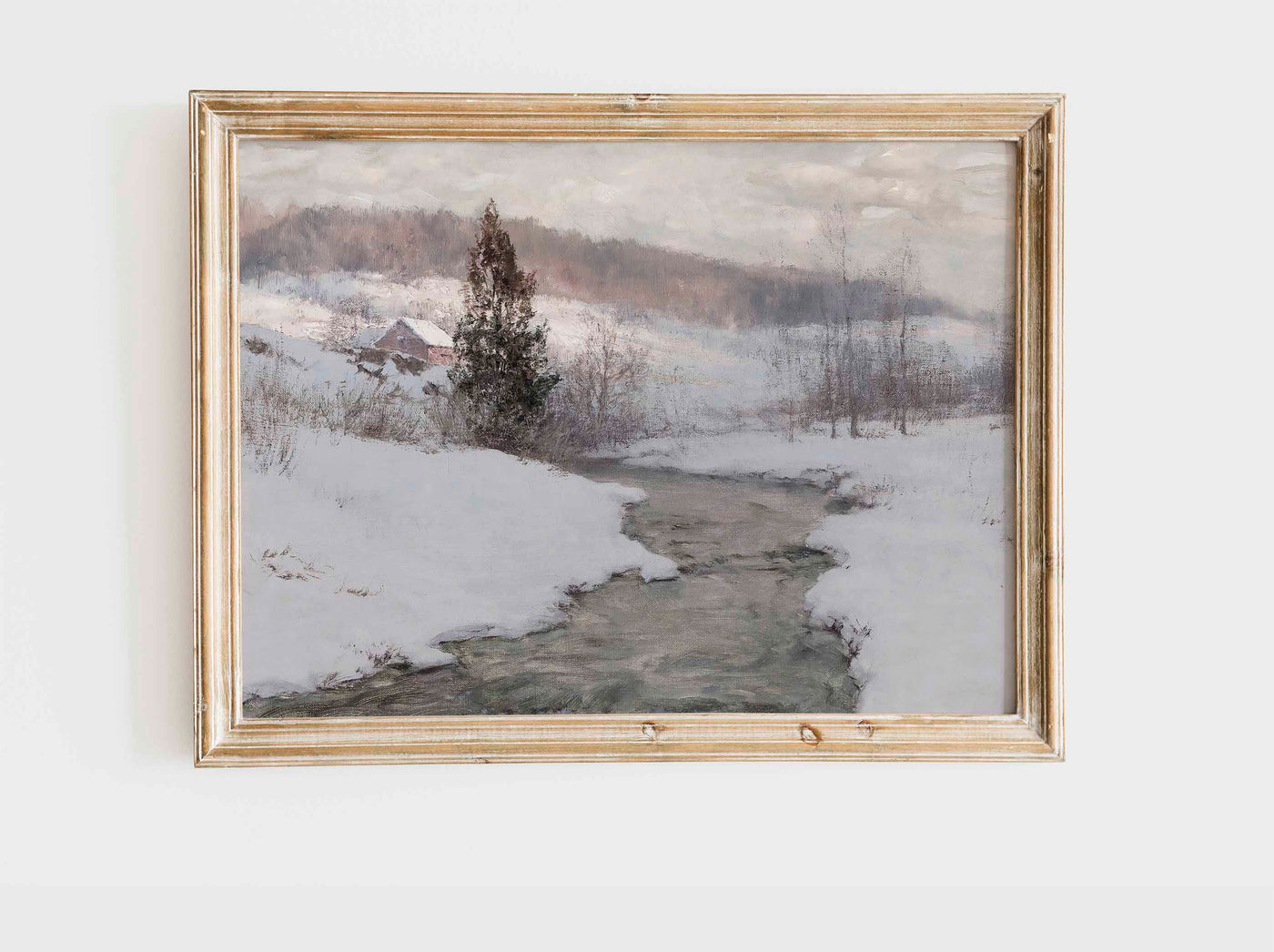 Vintage Snow Landscape