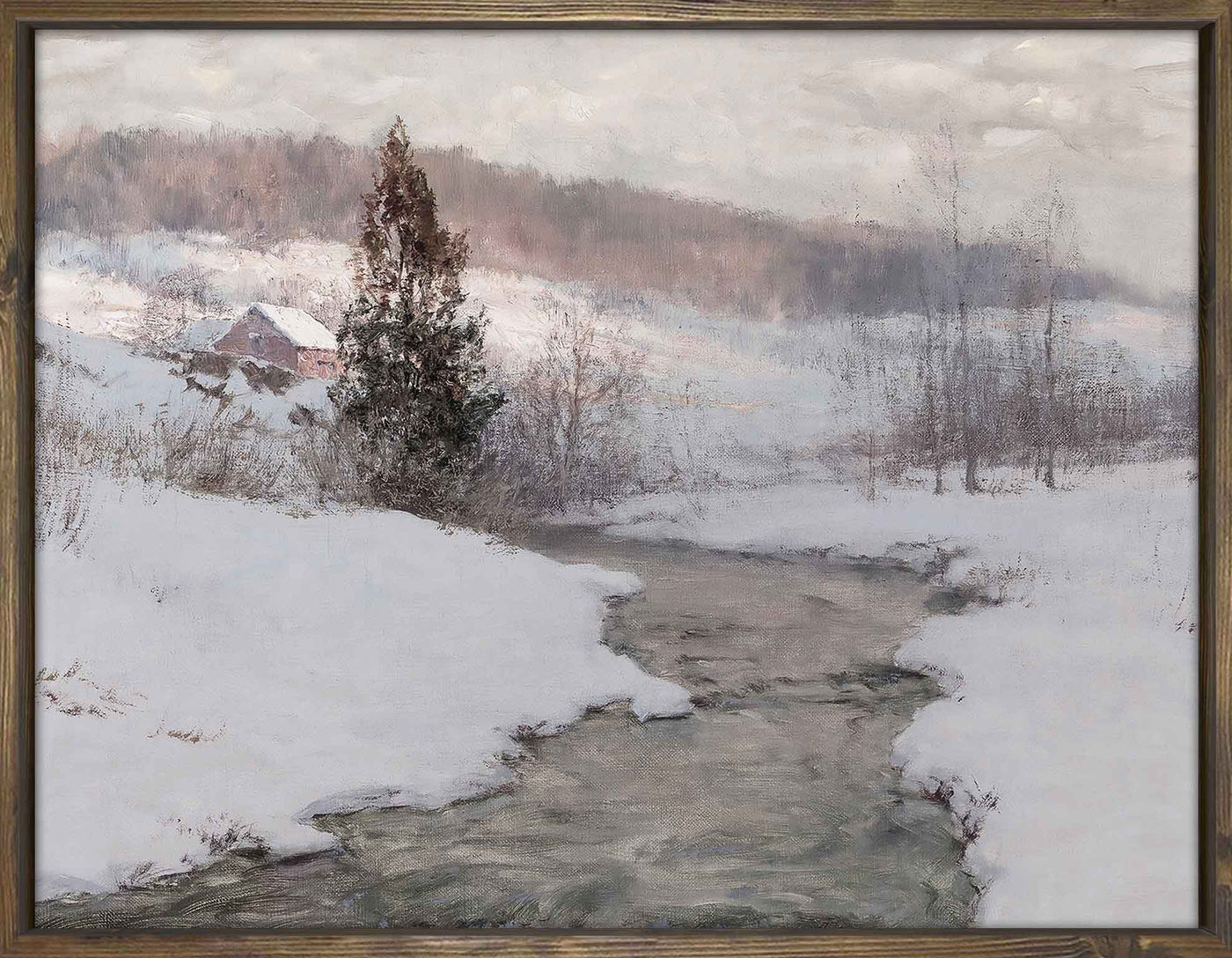 Vintage Snow Landscape