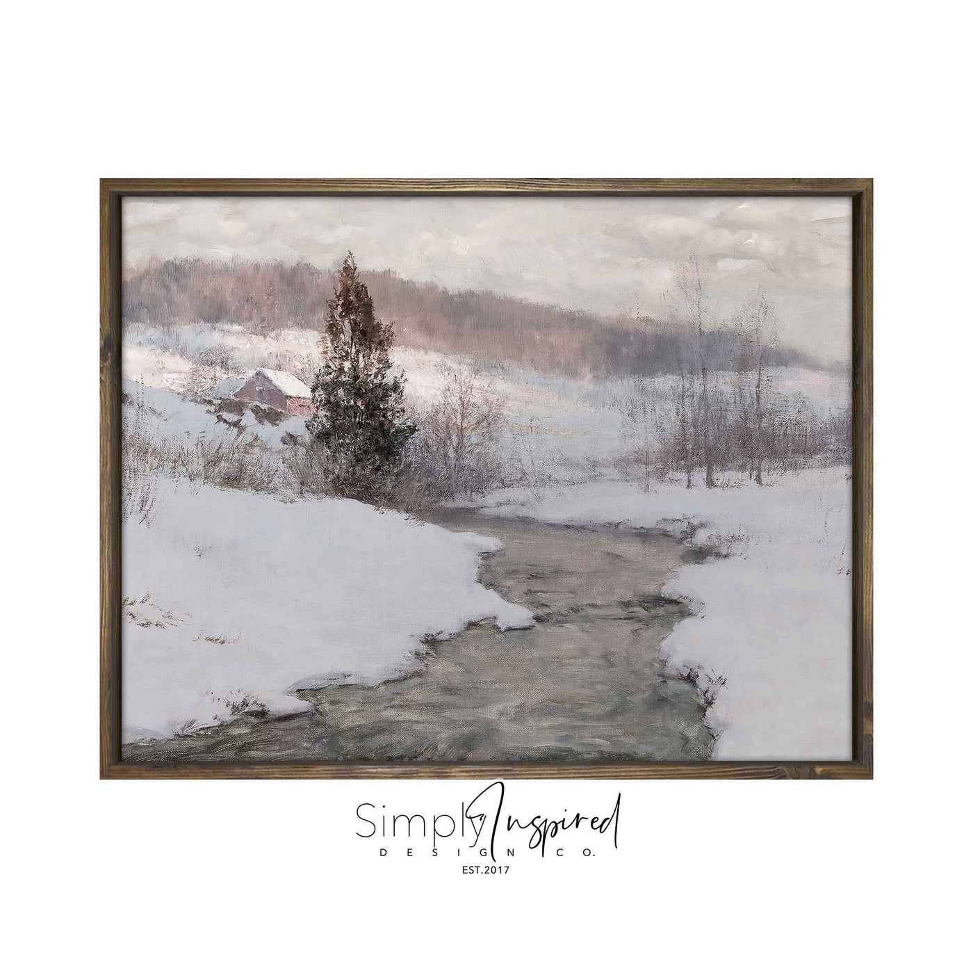 Vintage Snow Landscape