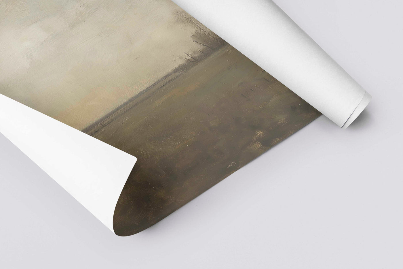 Vintage View wall art printed on linen paper 