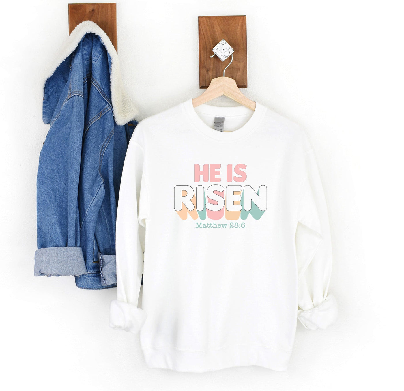 He is Risen (Retro) Sweatshirt