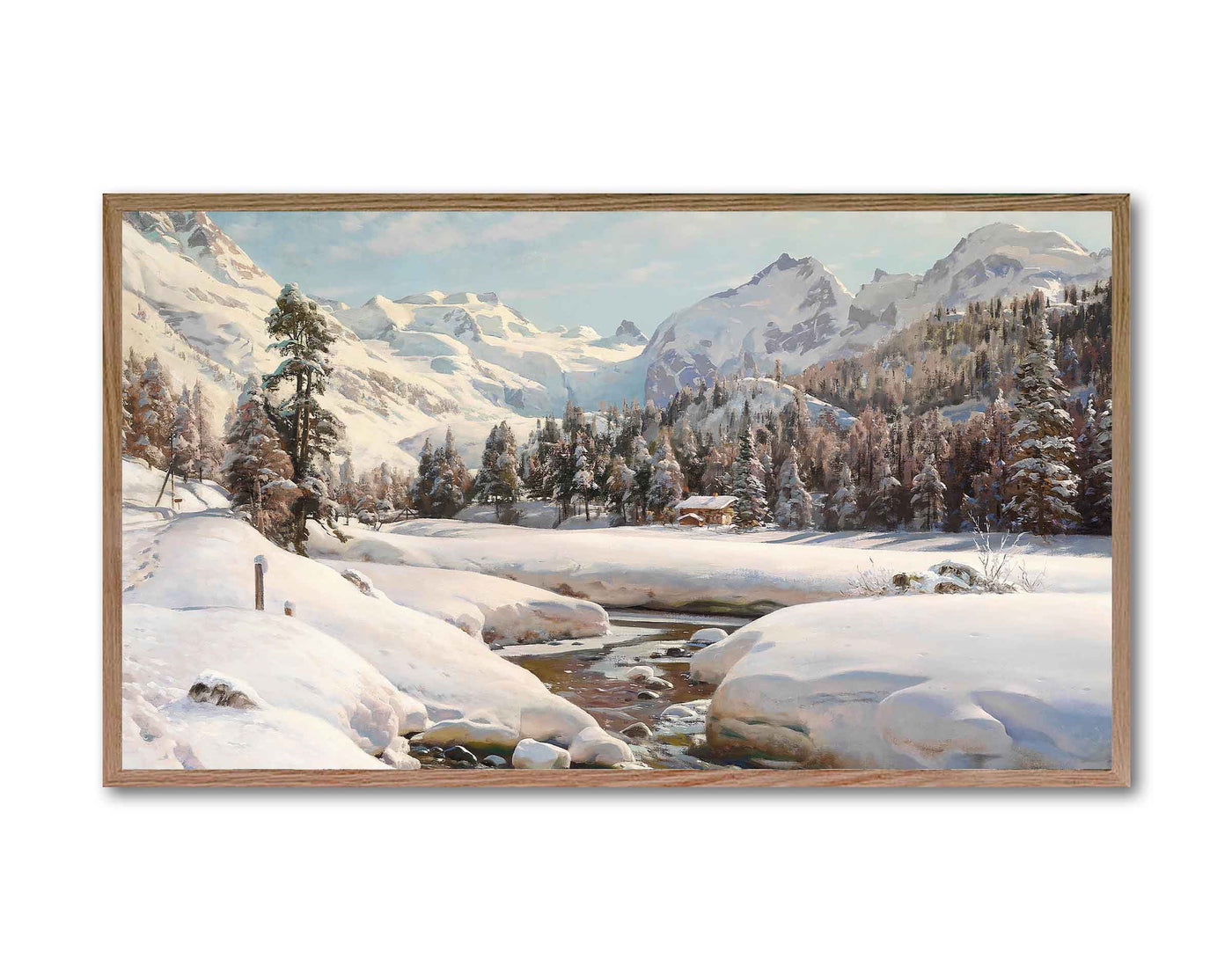 FRAME TV ART | Winter Landscape Painting