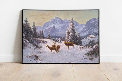 Winter Mountains Print