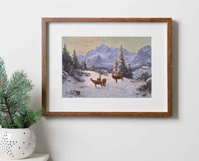 Winter Mountains Print