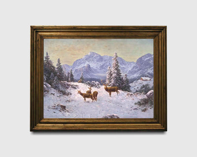 Winter Mountains Print
