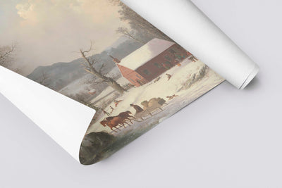 Winter School House Landscape