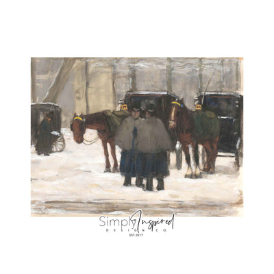 Wintertime Traveling Print