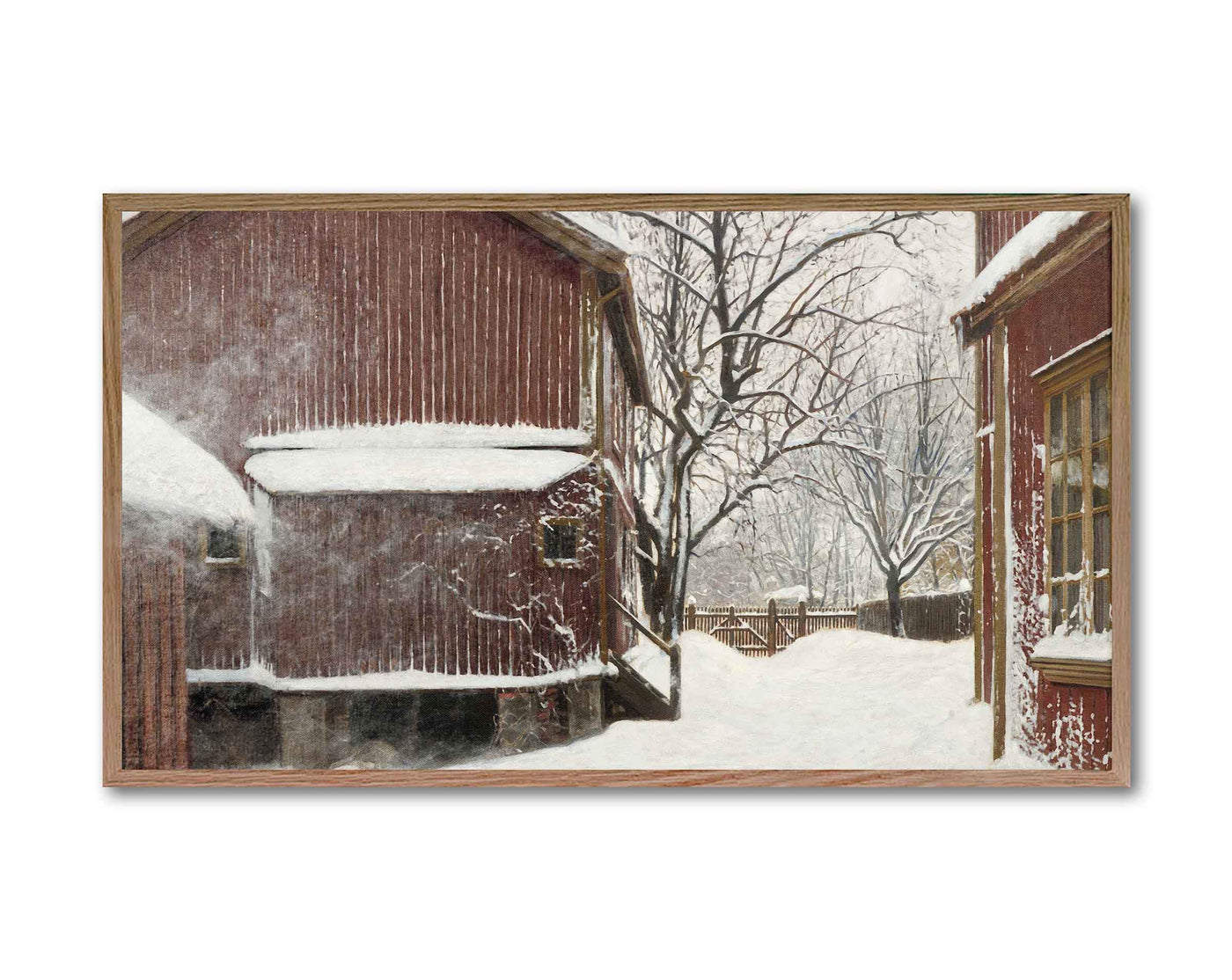 FRAME TV ART | Winter at the Barn