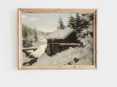 Winter at the Mill Print