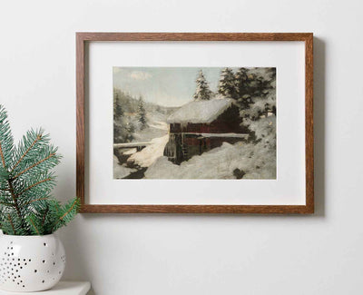 Winter at the Mill Print