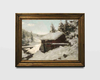 Winter at the Mill Print