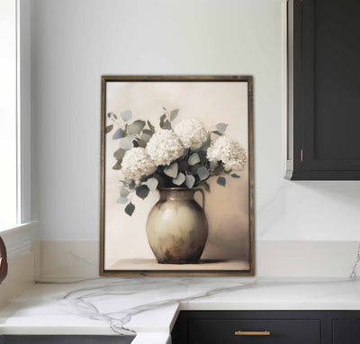Hydrangeas and Eucalyptus