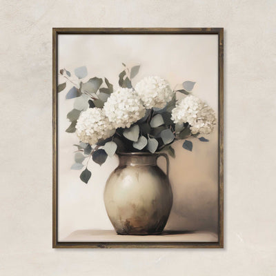 Hydrangeas and Eucalyptus