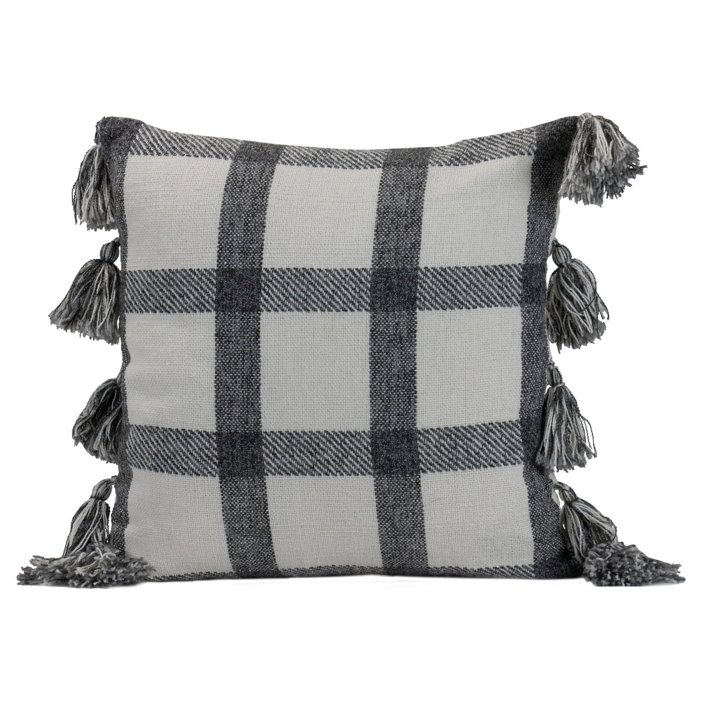 Classic black and white Plaid Pillow