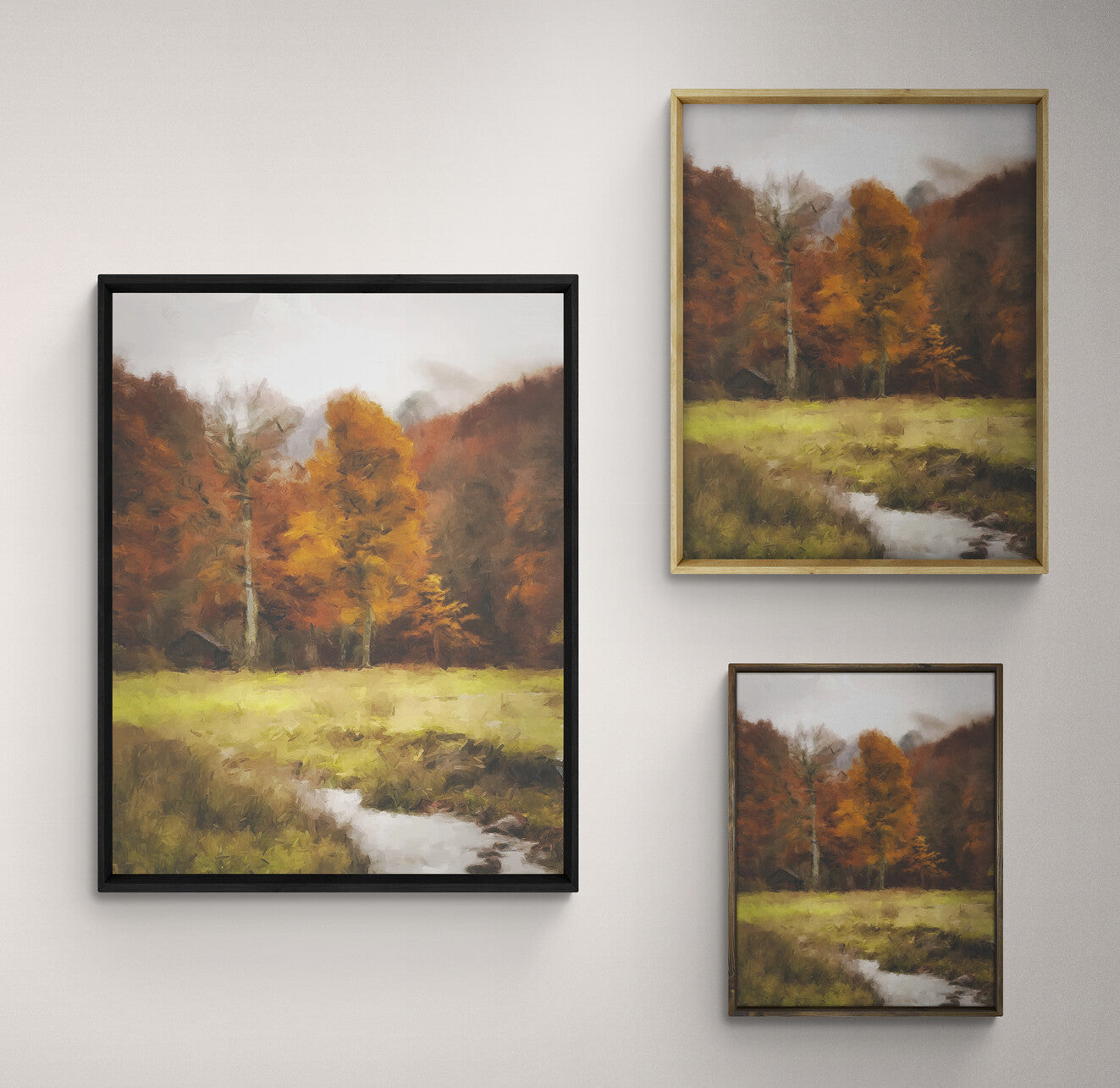 Autumn Creekside Art Sign
