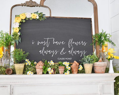 I must have flowers