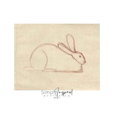 Bunny Sketch Print