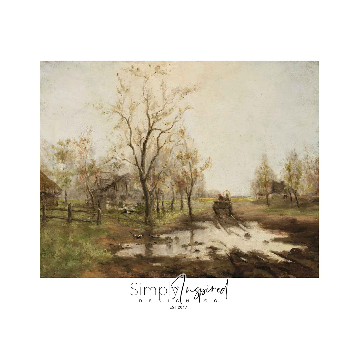 Driving the countryside Print
