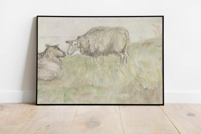 Grazing the Field Print