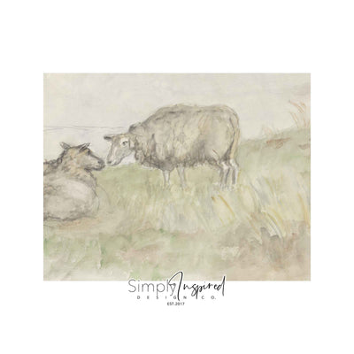 Grazing the Field Print