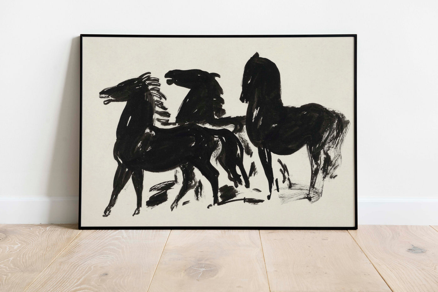 Black Horse Sketch Print