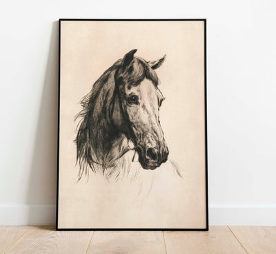 Horse Drawing Print