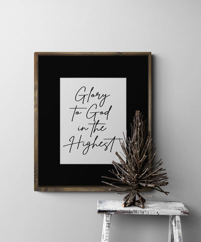 Glory to God in the Highest