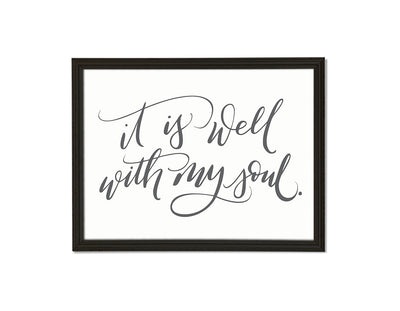 It is well Print
