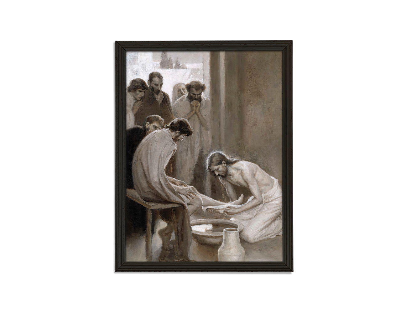 Jesus washing the feet Print