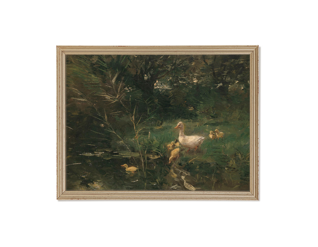 Momma Duck and Babies Print