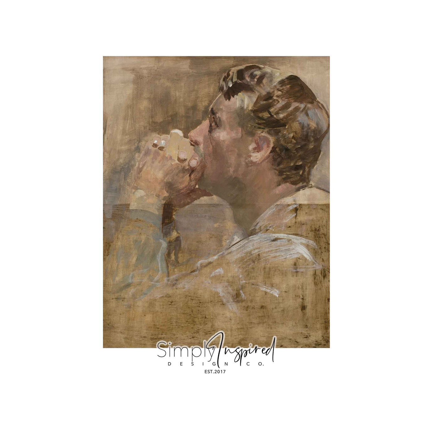 Praying Poppa Print