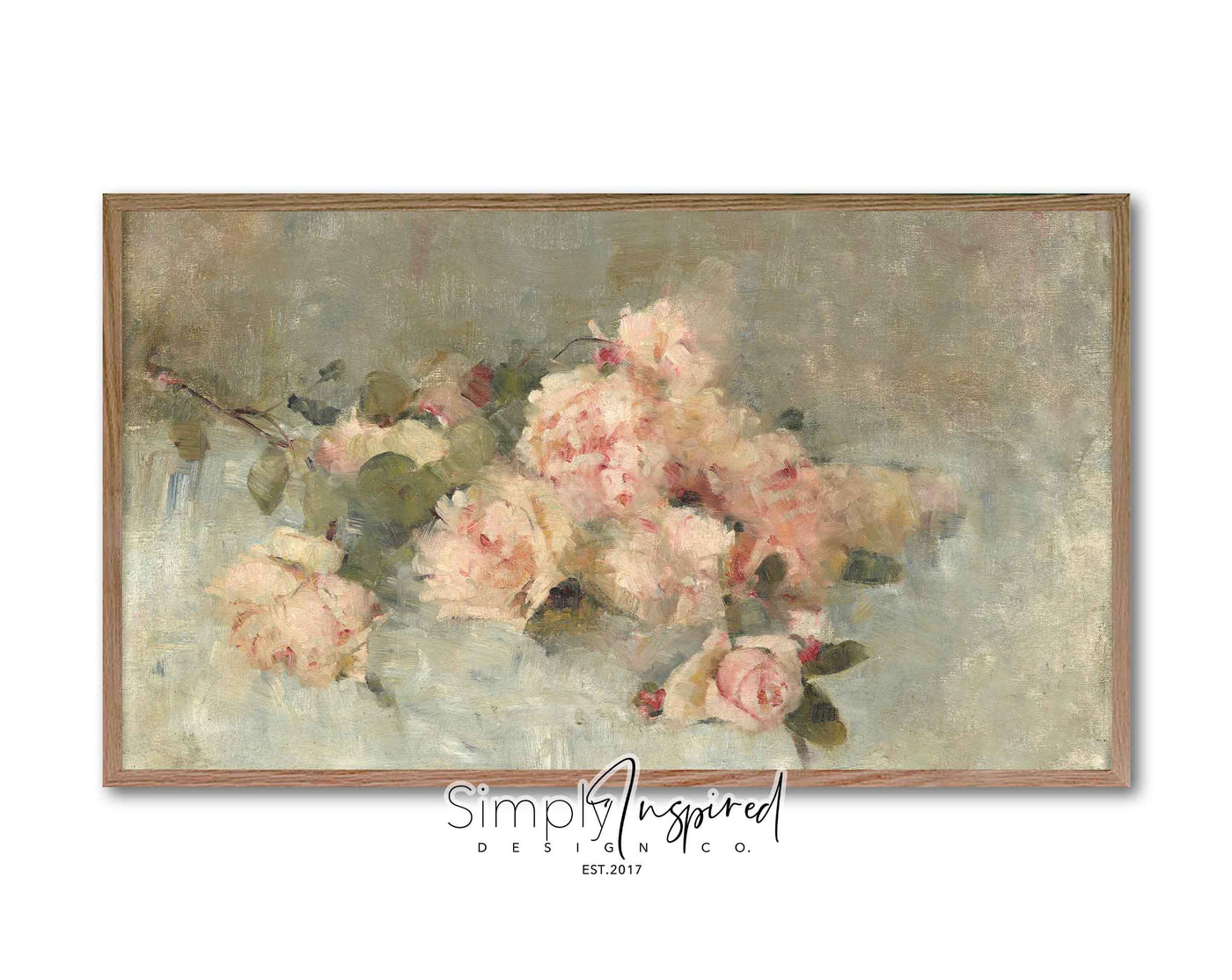 FRAME TV ART | Pretty in Pink Florals