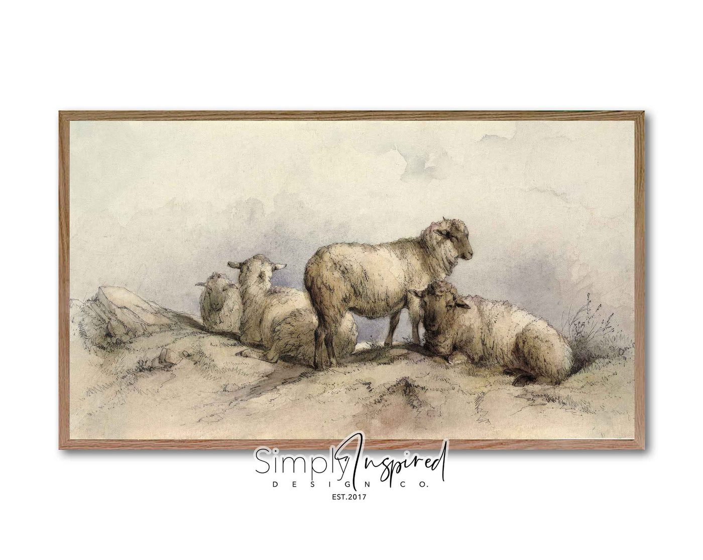 Resting Sheep - DIGITAL