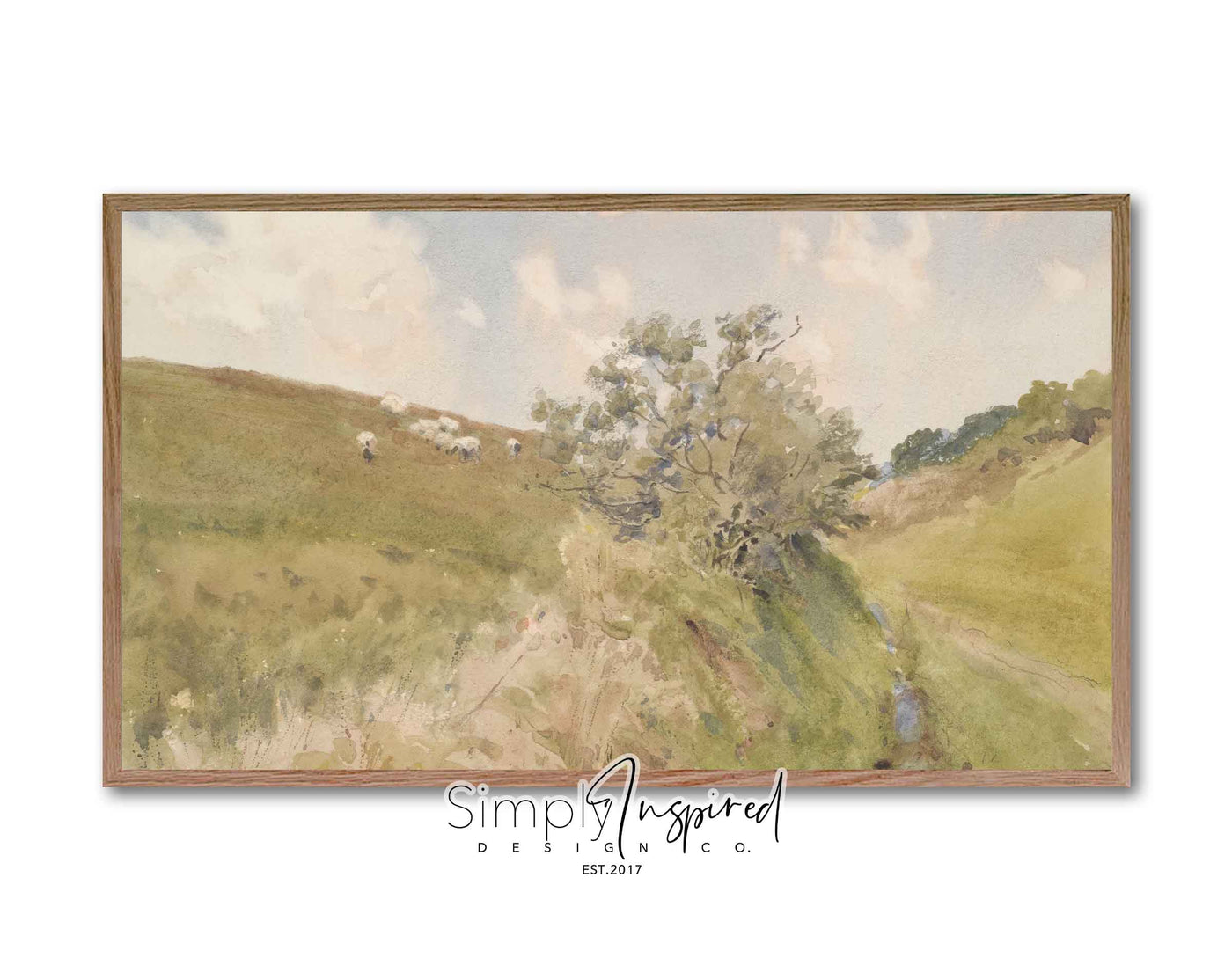 FRAME TV ART | Sheep on the hill